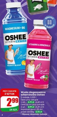 Woda niegazowana witaminowa Magnesium+B6 promocja w Dino