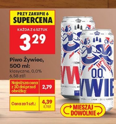 Piwo 500 ml: klasyczne promocja w Biedronka