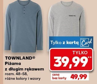 Piżama z długim rękawem różne kolory i wzory promocja w Kaufland