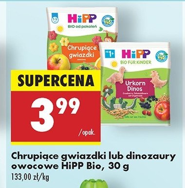 Chrupiące dinozaury Hipp promocja w Biedronka