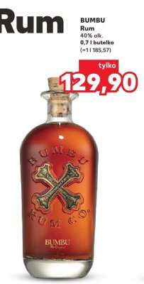 Rum  40% 0,7 l promocja w Kaufland