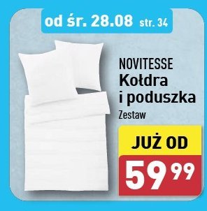 Komplet kołdra + poduszka Novitesse promocja