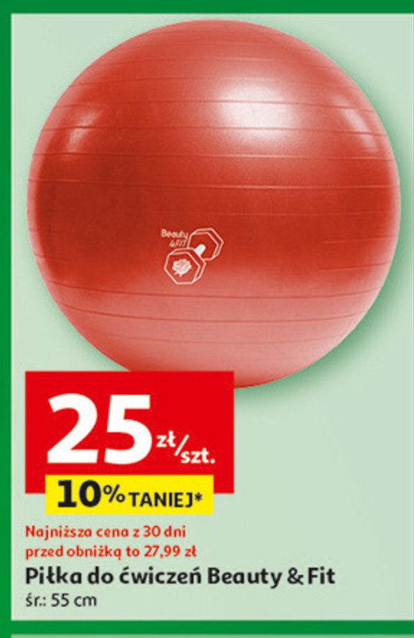 Piłka beauty & fit 55 cm promocja w Auchan