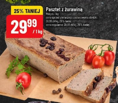 Pasztet z żurawiną promocja w POLOmarket
