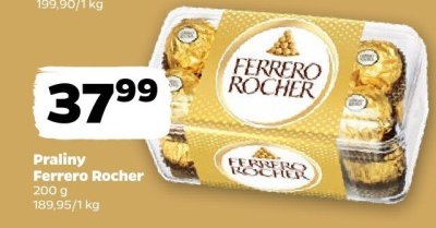 Praliny Ferrero Rocher 200 g promocja w Netto