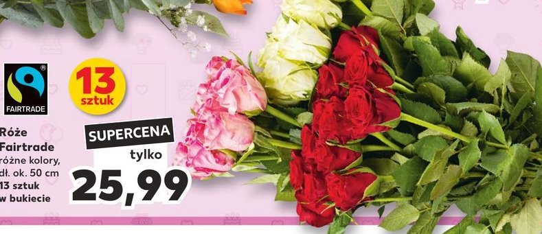 Róże fairtrade promocja