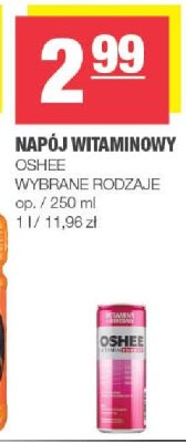Napój witaminowy Oshee promocja w SPAR