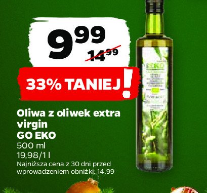 Oliwa z oliwek ekologiczna bio Go eko promocja