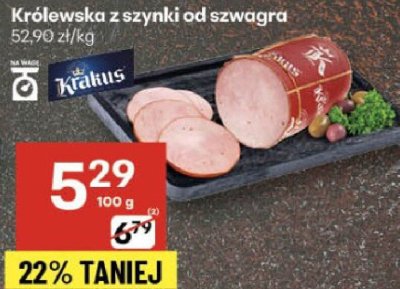 Królewska z szynki od szwagra promocja w Delikatesy Centrum