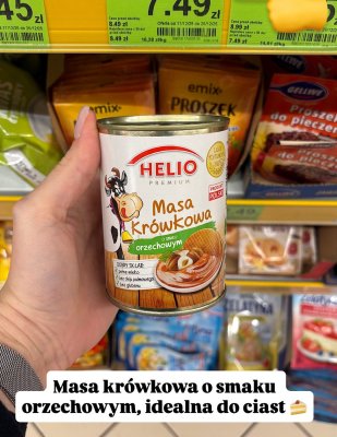 Masa krówkowa o smaku orzechowym promocja w Dino