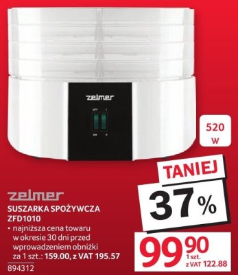 Suszarka spożywcza Zelmer ZFD1350 promocja w Selgros