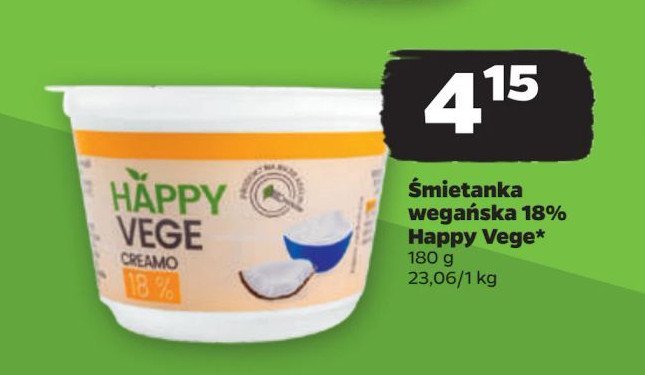 Creamo 18% Happy vege promocja