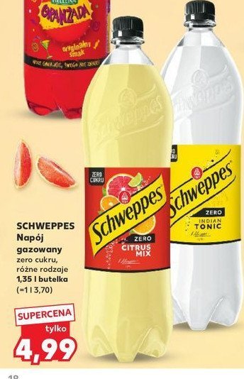 Nap贸j indian tonic zero Schweppes promocja