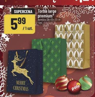 Torba large premium POLOmarket promocja w POLOmarket