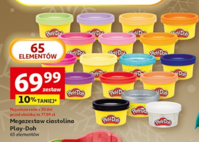 Megazestaw ciastolina Play-Doh 65 elementów promocja w Auchan