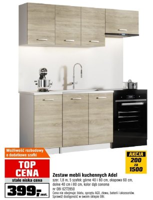 Zestaw mebli kuchennych Adel promocja w OBI
