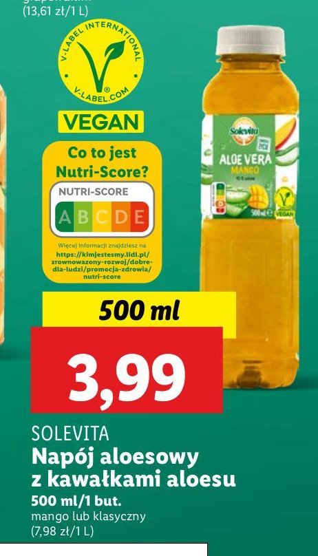 Napój aloesowy Solevita promocja