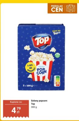 Popcorn solony promocja w Biedronka