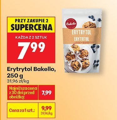 Erytrytol Bakello promocja w Biedronka