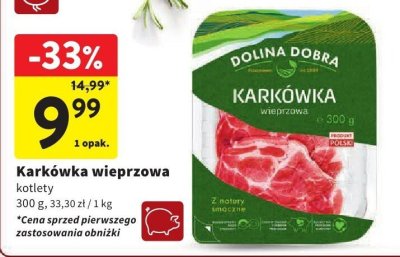 Karkówka wieprzowa kotlety promocja w Intermarche