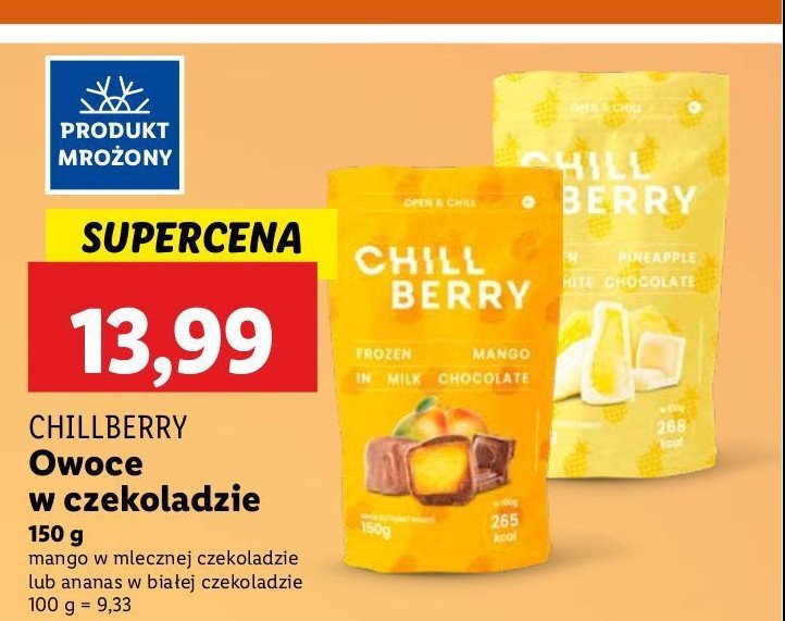 Mango w mlecznej czekoladzie Chill berry promocja