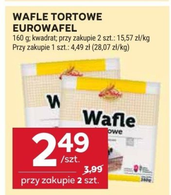 Wafle tortowe  promocja w Stokrotka