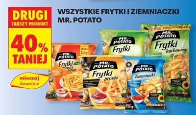 Frytki lub ziemniaczki mrożone Mr. Potato wszystkie rodzaje promocja w Biedronka