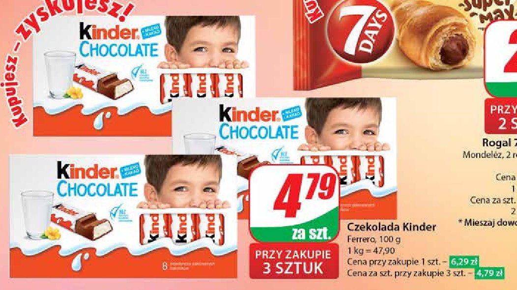 Czekoladki mini Kinder chocolate promocja