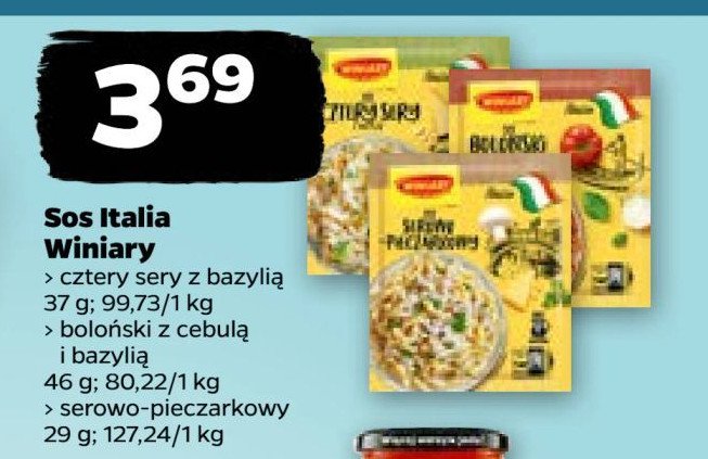 Sos cztery sery Winiary promocja