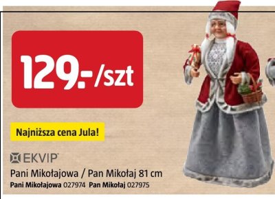 Pan Mikołaj 81 cm EKVIP promocja w Jula