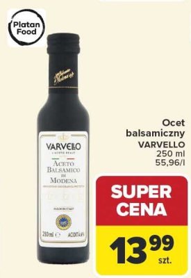 Ocet balsamiczny VARVELLO promocja w Carrefour Market