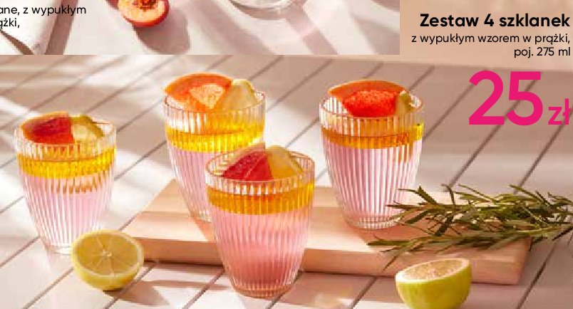 Komplet szklanek 275 ml promocja