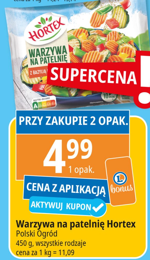 Warzywa na patelnię z bazylią i tymiankiem Hortex promocja