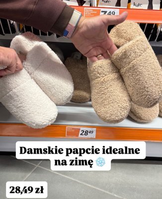 Damskie kapcie  promocja w Action