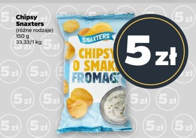 Chipsy Snaxters (różne rodzaje) promocja w Netto