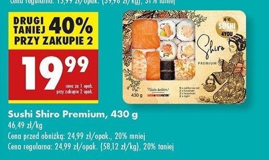 Sushi shiro Sushi 4you promocja