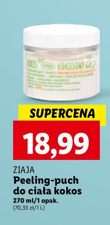 Peeling-puch do ciała Ziaja kokos kokosowy promocja