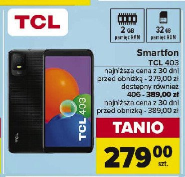 Smartfon 406 Tcl promocja