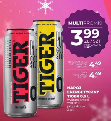 Napój energetyczny Tiger 0,5 L promocja w Duży Ben