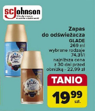 Zapas drzewo sandałowe z bali i jaśmin Glade by brise automatic spray promocja