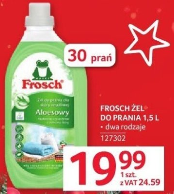 Żel do prania Frosch 1,5 L promocja w Selgros