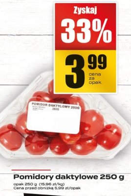 Pomidory daktylowe 250 g promocja w Supeco