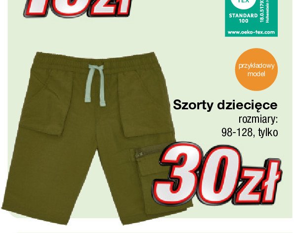 Szorty dziecięce rozm. 98-128 cm promocja