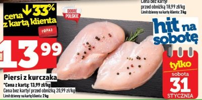 Pierś z kurczaka promocja w TOPAZ