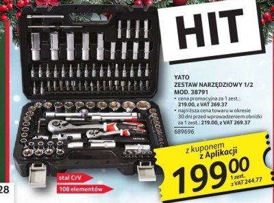 YATO zestaw narzędziowy 1/2 promocja w Selgros
