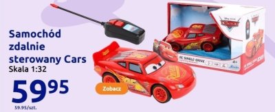 Zabawka samochód zdalnie sterowany Cars Skala 1:32 promocja w Action