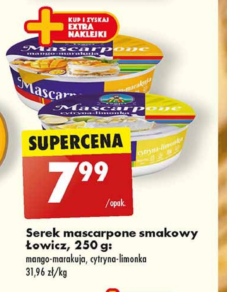 Ser mascarpone cytryna-limonka Łowicz 1906 promocja