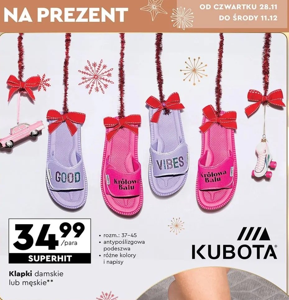 Klapki męskie 37-45 KUBOTA promocja