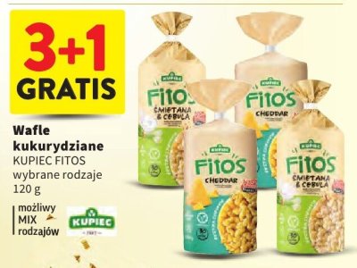 Wafle kukurydziane KUPIEC FITOS wybrane rodzaje promocja w Intermarche