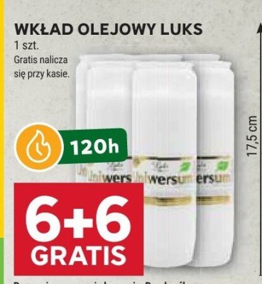 Wkład olejowy Luks promocja w Stokrotka